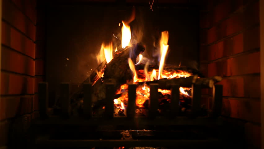 Fireplace in a cottage