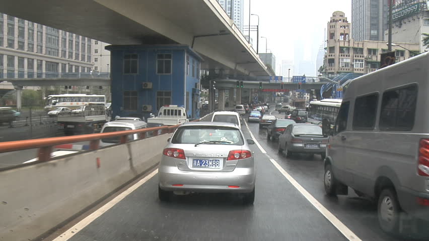 SHANGHAI - MAY 22 2009: Traffic in Shanghai, China 