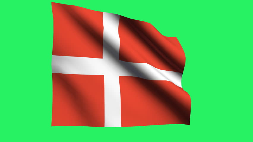 Denmark flag animation.