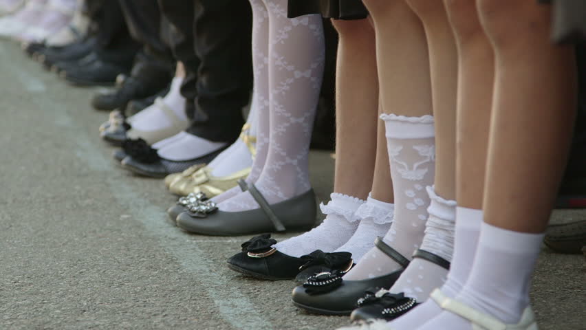 Schoolgirl shoes photo