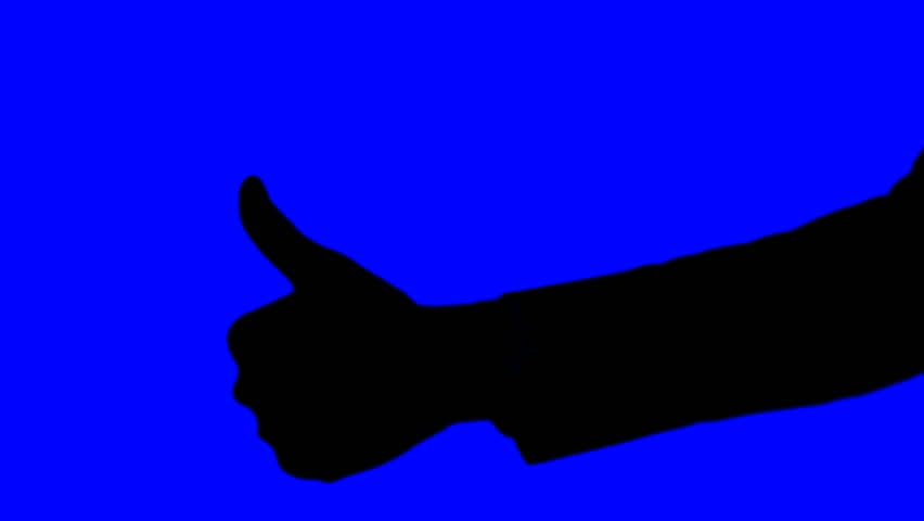 Thumbs UP - blue