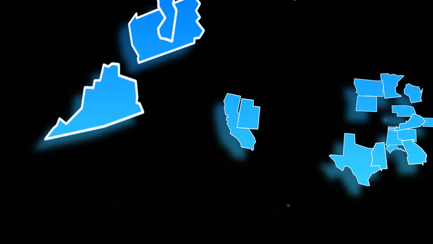 Animated Map of the USA 