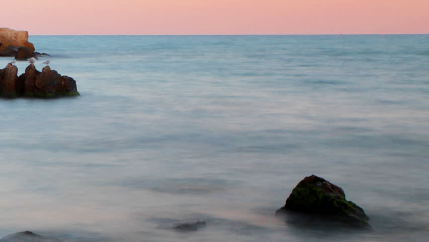 beautiful tranquil shot at sunset, karadere beach, bulgaria, 