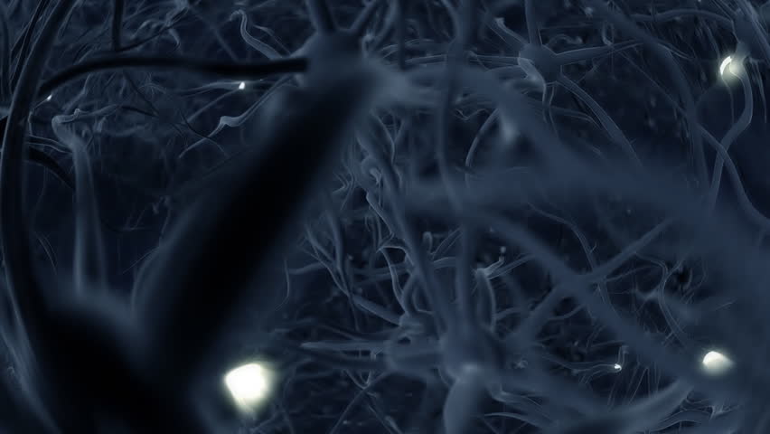 Neurons, brainstorm, seamless loop, HD1080p