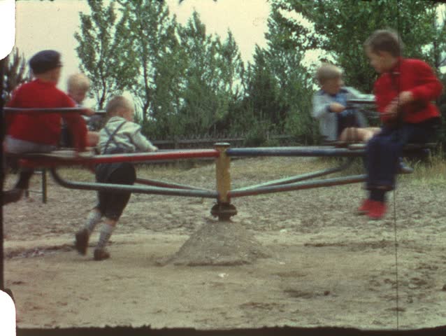 Merry-go-round (vintage 8 mm film)