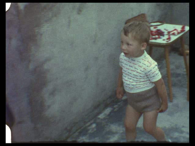 Mother and child reunion (vintage 8 mm film)