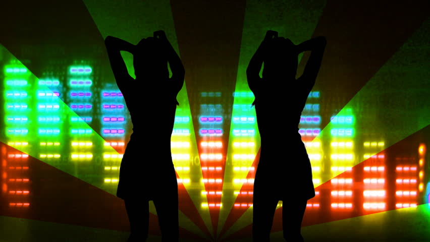 abstract pattern with shadow of woman dancing