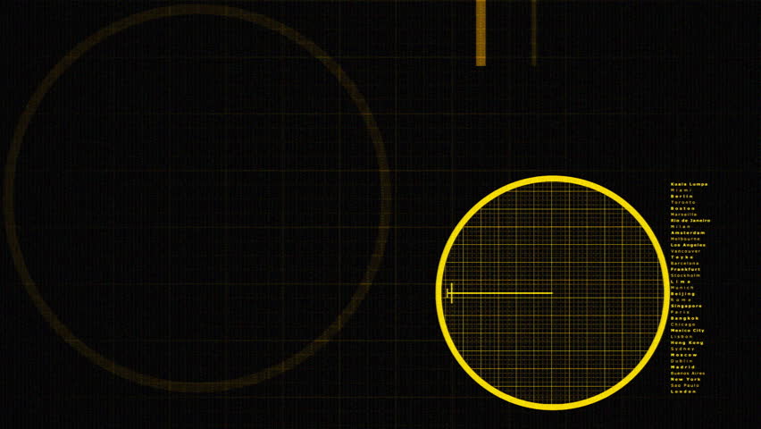 aviation related motion graphics, like cities, arrivals, departure information and data and radar