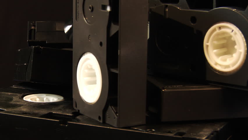 old VHS cassettes loop