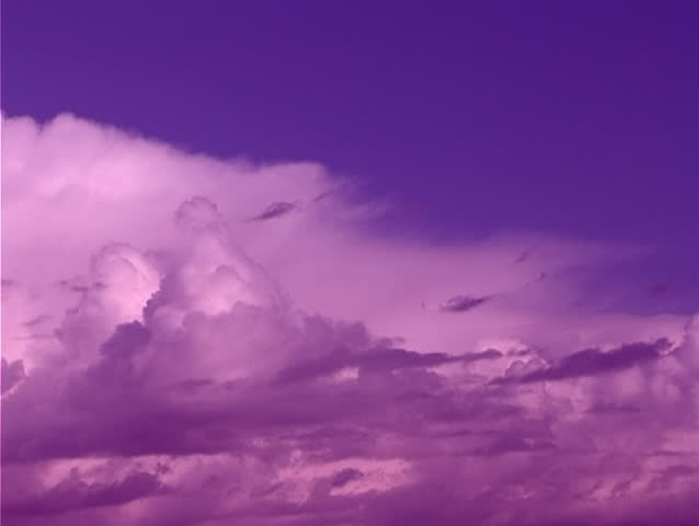 Blue sky and Red Clouds in one video clip Time lapse