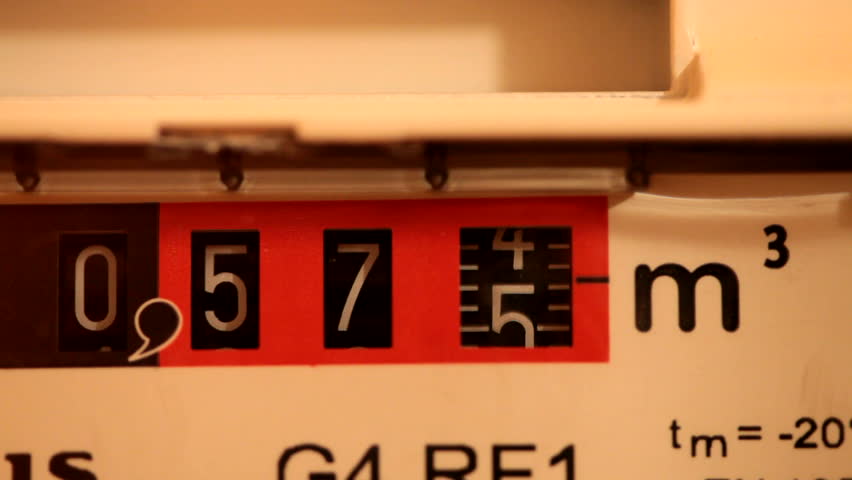 Gas meter in motion