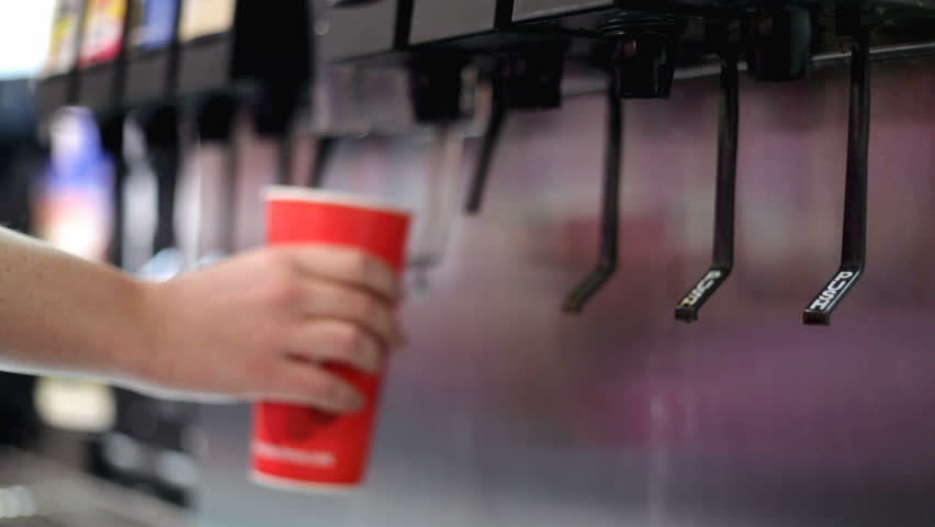Filling Fountain Drink with Soda