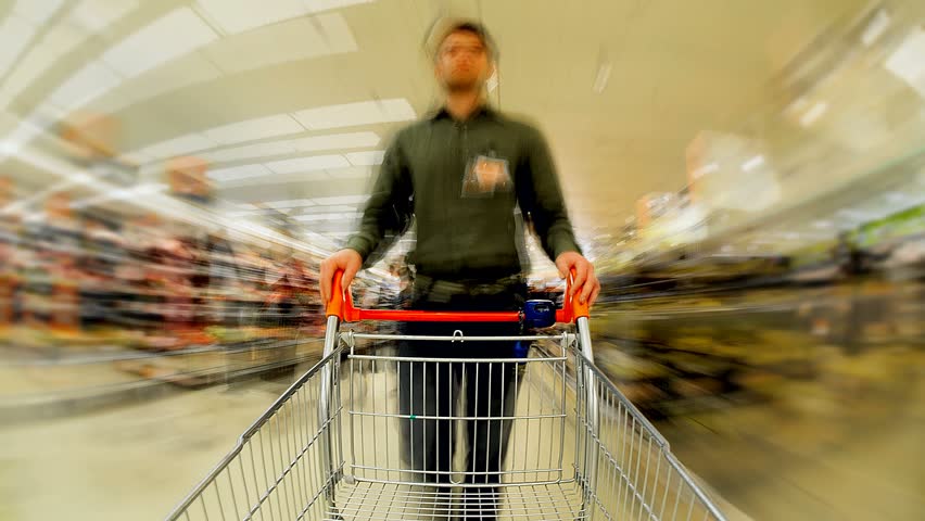 Empty Trolley Supermarket