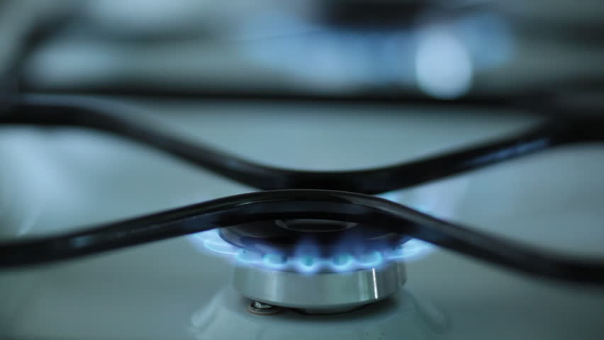 flames of gas stove (shallow DOF) 