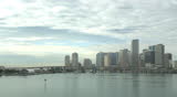Miami downtown - horizontal pan of the downtown skyline