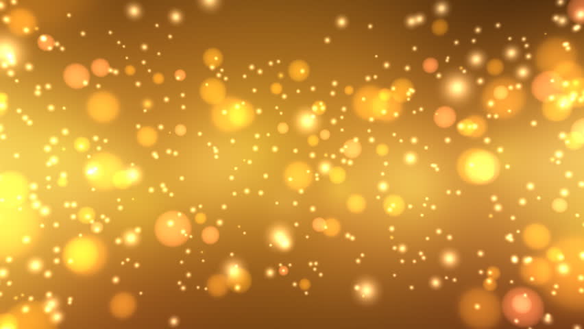 Golden Glitters - Motion Background 20 (HD) - 3D motion background with sparkling glitters. Seamless loop.