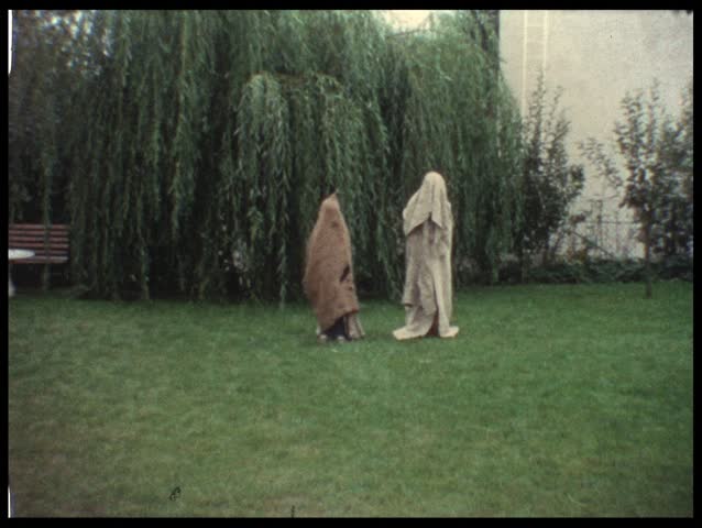 Children playing (vintage 8 mm film)