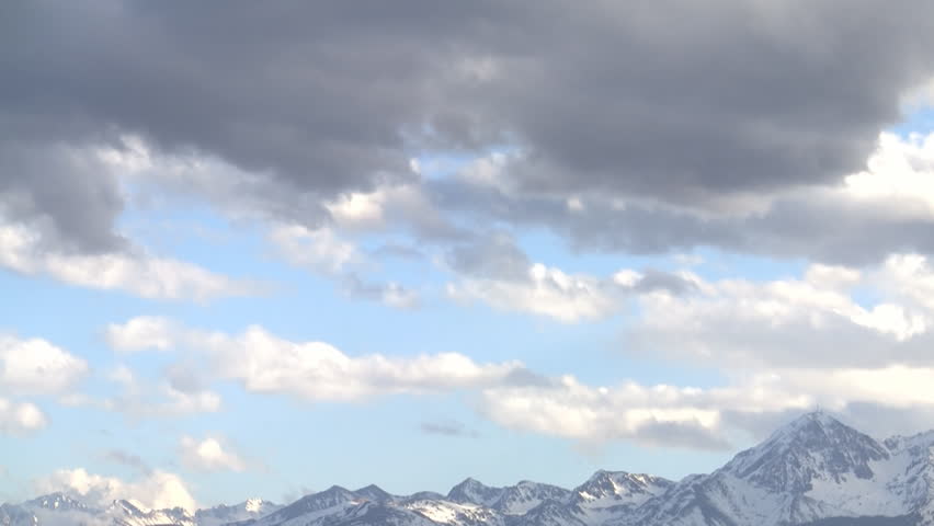 Timelapse of the Pyrenees mountains range in France