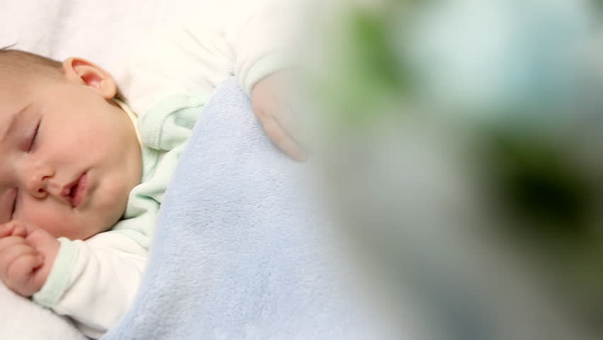 beautiful little baby sleeping