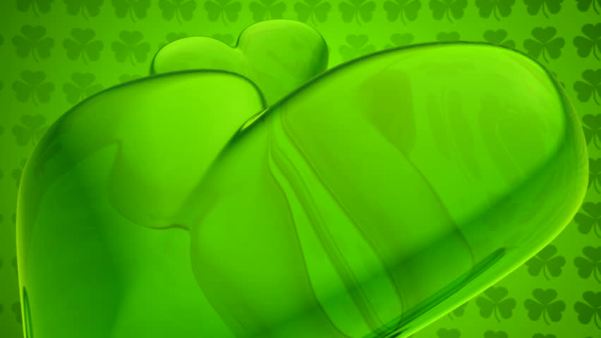 Loopable St. Patrick's Day clover - Motion Background