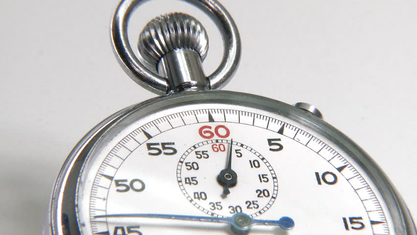 Stopwatch counting the time