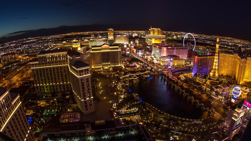 Las Vegas Nevada Usa Skyline Over Stock Footage Video Royalty