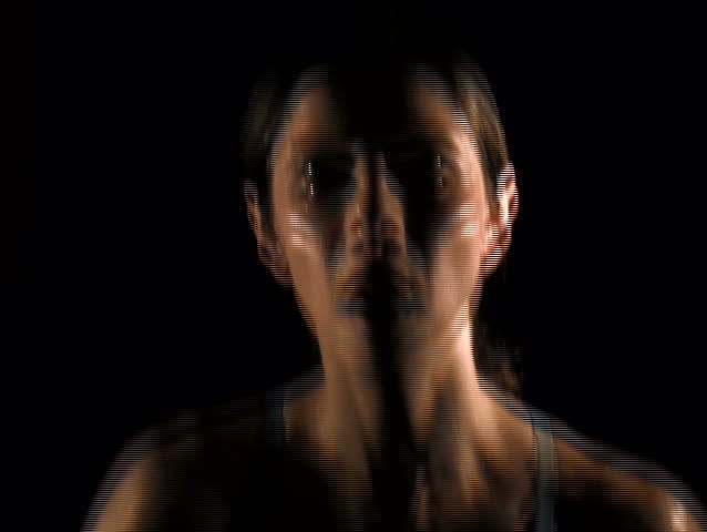 Woman jogging medium - NTSC