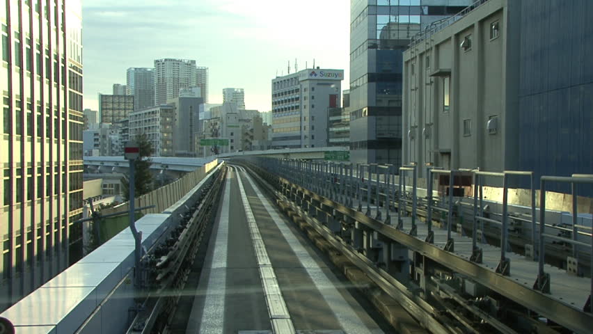 Part 8 of a 20 minute ride on the Yurikamome Monorail to Odaiba, Tokyo.