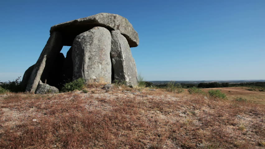 Tapadao Dolmen, a 5000 years old dolmen and the second largest dolmen in Portugal.