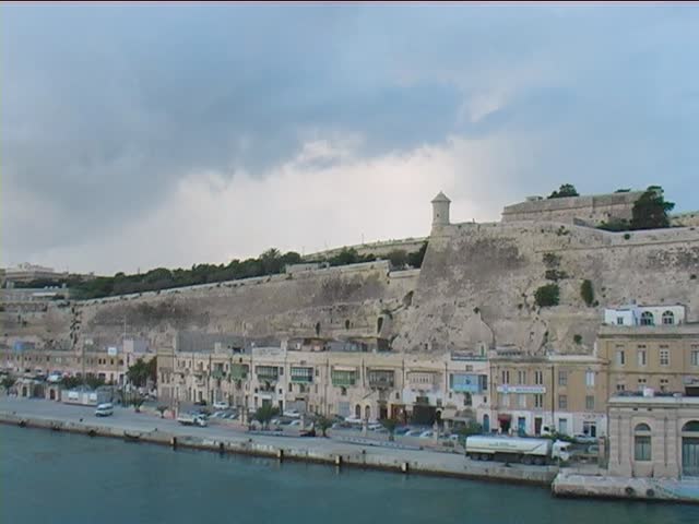 Sailing out of the Grand Harbor at Valletta Malta.