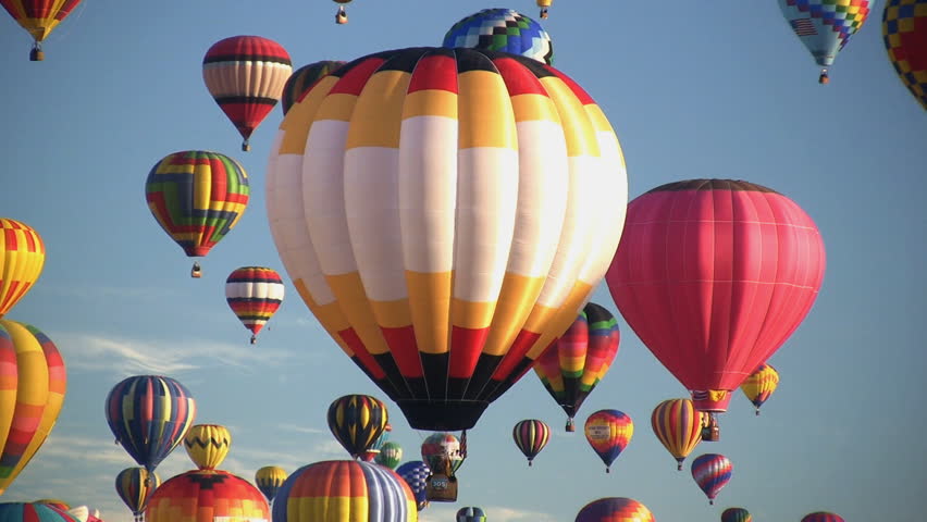 Hot air balloons at the 2007 Albuquerque International Balloon Fiesta.