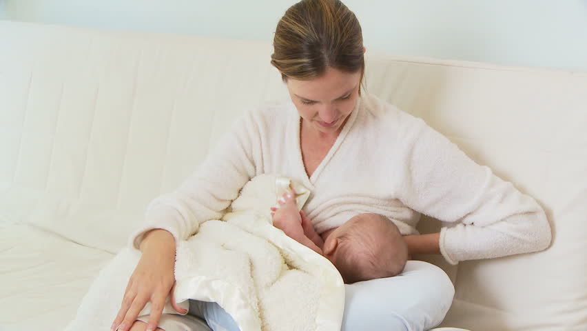 mother nursing baby