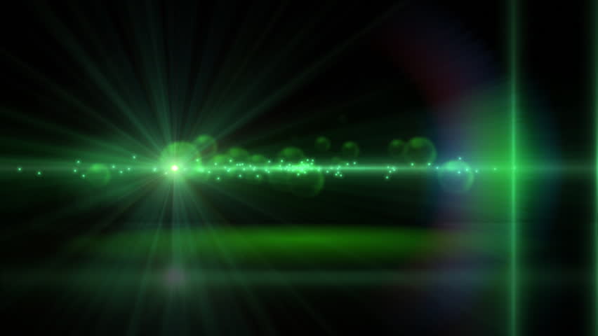 Glowing lens flare background loop