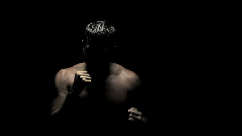 Boxer in Slow Motion