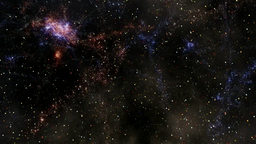 Space travel (seamless loop): Computer generated sequence traveling through space.