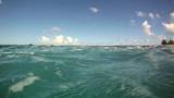 Rough ocean water near a rocky shoreline in Hawaii.  Filmed in HD 720p.