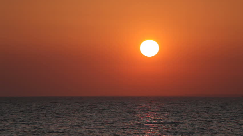 sunset and sea