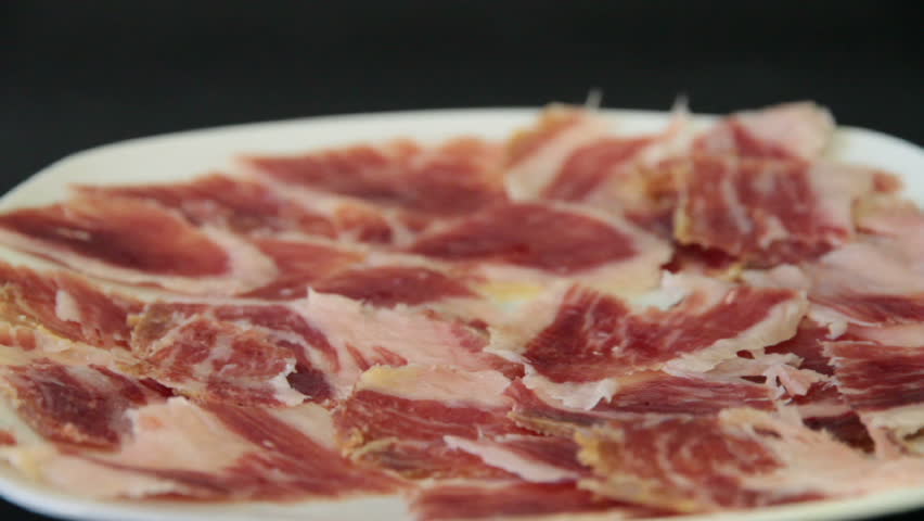 picking jabugo ham