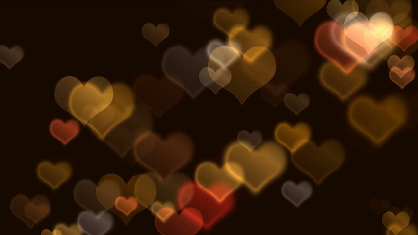 Abstract glamor hearts 