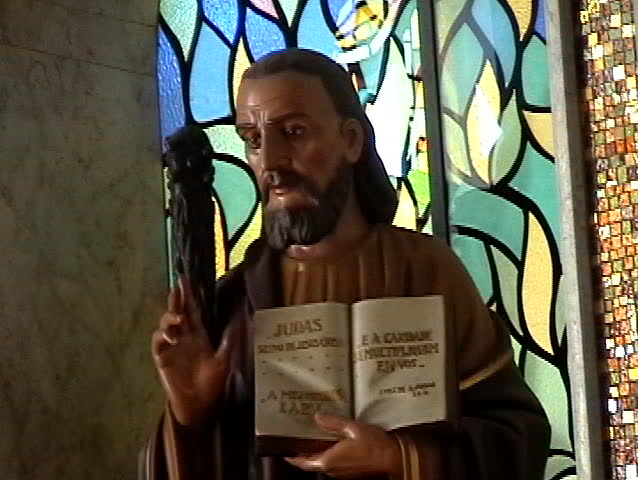 Jesus statue in the church