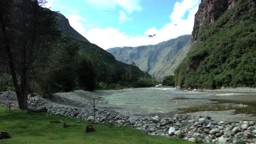 Train in Sacred Valley, Peru