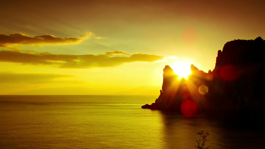 Time lapse of a sunset
