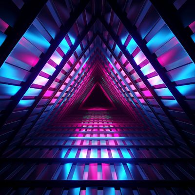 Gate Neon Glowing Purple Blue Led Stock Illustration 1500576578