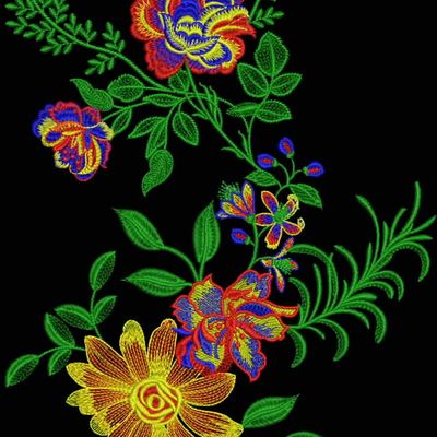 Coupon tissu pul imperméable 50 x 70 cm - Orchidée