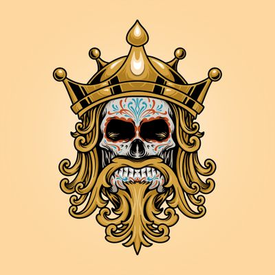 Luxury classic crown frame with weed leaf Cannabis Logo Badge By  artgrarisstudio