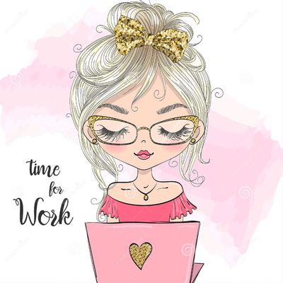 手描きの花柄のドレスにカメラを手にした美しい女の子 ベクターイラスト のベクター画像素材 ロイヤリティフリー