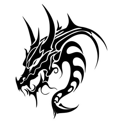 dragon tribal shoulder tattoos