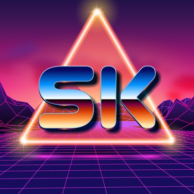 Retro Neon Background 80s Styled Laser Stock Vector (Royalty Free