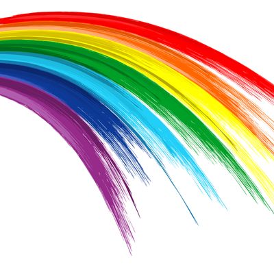 Art Rainbow Colors Brush Stroke Paint Stock Illustration 133914566