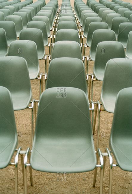 Rows of empty chairs - Offset